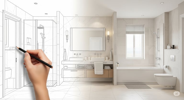 Luxury bathroom design consultation in Essex at Bowmans showroom with expert designer