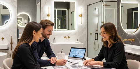 Luxury bathroom design consultation and measure in Braintree, Essex by Bowmans