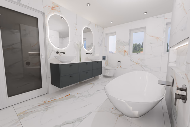 3D wetroom design render Billericay Essex modern bathroom planning visualisation