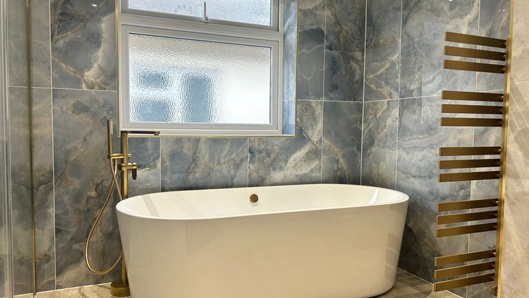 Viado freestanding bath with Elisa freestanding bath tap Brentwood CM13 luxury bathroom