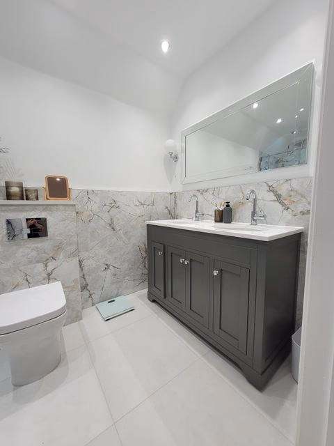 Luxury bathroom transformation completed Tiptree CO5 Essex premium master ensuite installation