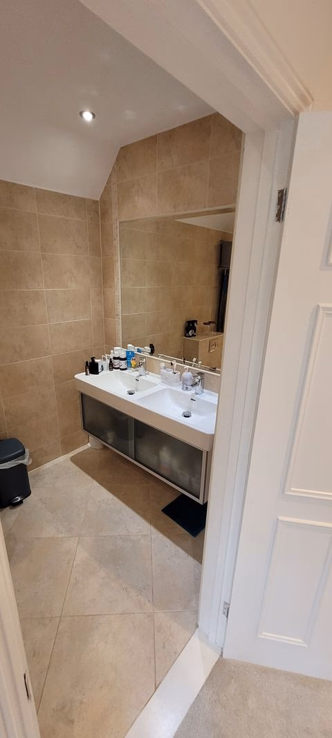 Original bathroom Tiptree CO5 before luxury renovation transformation Essex